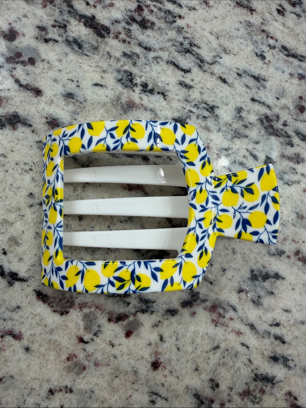 New Teleties Lemon Square Claw Clip - Large
